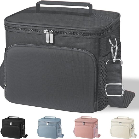 Lunch Box for Women/Men Insulated Lunch Bag Large Capacity Reusable Lunch Tote L - Picture 1 of 7